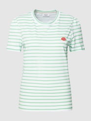 T-shirt met streepmotief, model 'Taira' van Saint Tropez Groen - 6