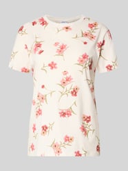 T-Shirt im Allover-Look mit Rundhalsausschnitt von Jake*s Casual - 23