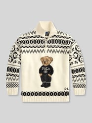 Sweter z mieszanki wełny i kaszmiru z motywem misia od Polo Ralph Lauren - 25