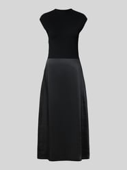 Tailliertes Strickkleid mit Rock aus Satin Modell 'FERDOLINI' von BOSS - 10