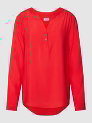 Bluse aus Viskose mit kurzer Knopfleiste von Seidensticker Rot - 43