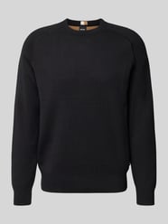Sweter z dzianiny o kroju regular fit z mieszanki bawełny i kaszmiru żywej wełny model ‘HIDONEO’ od BOSS - 24