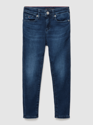 Slim fit jeans met labeldetail, model 'SCANTON' van Tommy Hilfiger Kids - 7