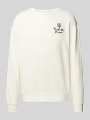 Sweatshirt mit Label-Stitching von Knowledge Cotton Apparel Beige - 1