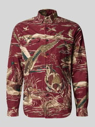 Vrijetijdsoverhemd met satijnlook van Polo Ralph Lauren Bordeaux - 12