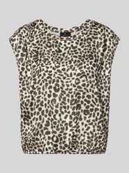 T-Shirt mit Kappärmeln von monari Beige - 12