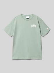 T-shirt z nadrukiem z logo i okrągłym dekoltem od Champion - 28