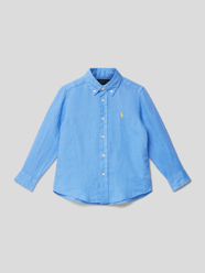 Vrijetijdsoverhemd met button-downkraag van Polo Ralph Lauren Kids Blauw - 18