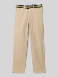 Straight Fit Chino mit integriertem Gürtel Modell 'Bedford' von Polo Ralph Lauren Teens Beige - 23