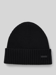 Czapka beanie z naszywką z logo model ‘Fati’ od BOSS - 21