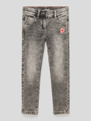 Mid Rise Skinny Fit Jeans im Used-Look von s.Oliver RED LABEL Grau - 3