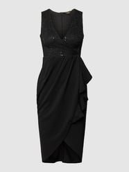 Cocktailkleid mit Paillettenbesatz von Lipsy Schwarz - 44