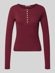 Slim Fit Langarmshirt aus reiner Baumwolle von REVIEW Bordeaux - 6