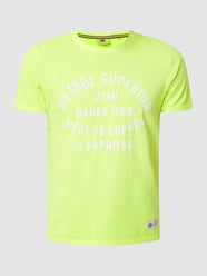 T-shirt van katoen  van Petrol Geel - 32
