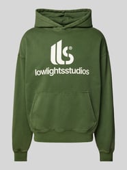 Oversized Hoodie mit Kapuze von Low Lights Studios Grün - 11