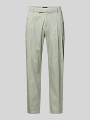 Spodnie garniturowe o kroju slim fit z zaszewkami i francuskimi wpuszczanymi kieszeniami od CINQUE - 20