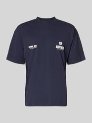 Koszulka z nadrukiem logo, krój regular fit od ANOTHER COTTON LAB - 19