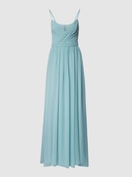 Abendkleid mit V-Ausschnitt Modell 'Joelle' von Vera Wang Bride Blau - 23