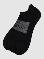 Sneakersokken met stretch in een set van 3 paar  van Esprit Zwart - 11