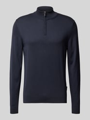 Gebreide pulllover met opstaande kraag en ritssluiting van HECHTER PARIS - 4