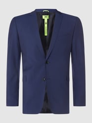 Slim Fit 2-Knopf-Sakko aus Schurwolle Modell 'Allen' von Strellson Blau - 5