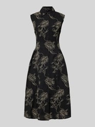 Hemdblusenkleid im Allover-Look Modell 'CATARINA' von MANGO - 36