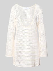 Semitransparante tuniek model 'MESH EFFECT COVER UP' van Seafolly Beige - 2