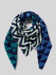 Tuch in Strick-Optik mit geometrischem Allover-Stitching von Codello - 22