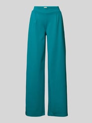 Wide Leg Stoffhose mit elastischem Bund Modell 'KATE' von ICHI Blau - 7