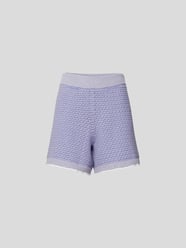 Shorts in Grobstrick-Optik von Barrie Lila - 35