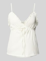 Top na ramiączkach o kroju regular fit z tunelem w talii model ‘HILLARY’ od ONLY - 9