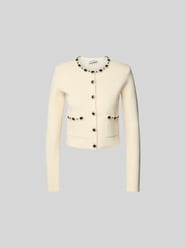 Cropped Strickjacke mit Knopfleiste von Self-Portrait - 2