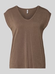 Koszulka o kroju regular fit z mieszanki wiskozy model „BILLO” od PIECES - 18