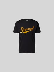 T-Shirt mit Label-Print von Dsquared2 Schwarz - 46