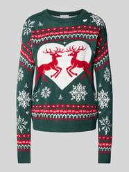Regular fit gebreide pullover met motiefstitching model 'MARIA' van VILA - 1