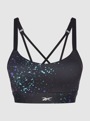 Bustier met gewatteerde cups van Reebok Active Grijs / zwart - 18