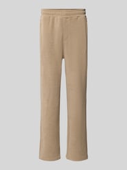 Wide Fit Sweatpants mit Label-Detail Modell 'Mezzano' von PEGADOR Beige - 6