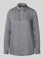 Regular fit blouse van viscose in all-over look van Milano Italy - 34