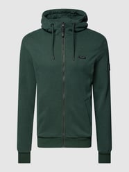 Sweatjacke mit Leistentaschen Modell 'NATE' von Ragwear Türkis - 42