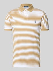 koszulka polo o kroju slim fit z czystej bawełny model 'YD MESH STRIPE POLO' od Polo Ralph Lauren - 23