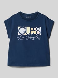 T-Shirt mit Label-Stitching von Guess - 10