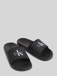 Klapki basenowe z nadruk z logo od CK Calvin Klein - 7