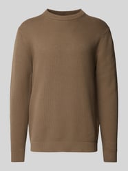 Gebreide pullover met ronde hals, model 'DANE' van SELECTED HOMME Bruin - 41