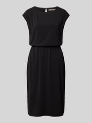 Knielanges Kleid mit Rundhalsausschnitt von Christian Berg Woman Selection Schwarz - 39