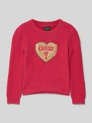 Gebreid jack met labelpatch van Guess - 17