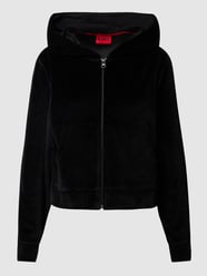 Sweatjacke mit Kapuze Modell 'VELVET' von HUGO Schwarz - 31