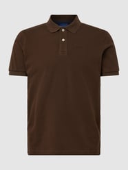 Poloshirt mit Seitenschlitzen Modell 'Pique' von Gant Braun - 11