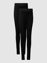 Umstands-Leggings mit Stretch-Anteil im 2er-Pack von Mamalicious Schwarz - 35