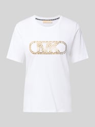 t-shirt z logo i okrągłym dekoltem od MICHAEL Michael Kors - 4