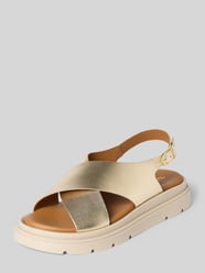 Sandalen aus echtem Leder von Tamaris Gold - 9
